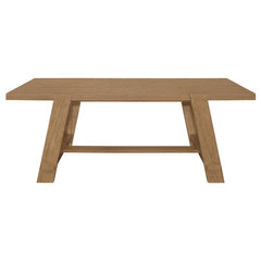 Sharon Rectangular Trestle Base Dining Table Blue and Brown - 104171