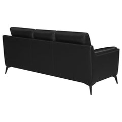 Moira Upholstered Wedge Arm Tufted Sofa Black - 511131