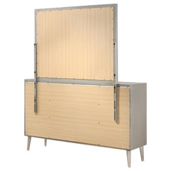 Ramon 6-drawer Dresser with Mirror Metallic Sterling - 222703M