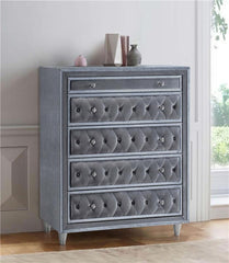 Antonella 5-drawer Bedroom Chest Grey - 223585