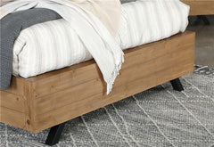Taylor Wood Eastern King Panel Bed Light Honey Brown - 223421KE
