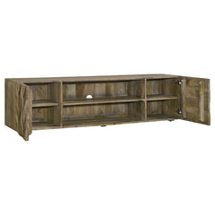 Keese 2-door Wood 70" TV Stand Media Console Mango Brown - 702333