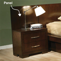 Jessica Wood Bed Panels Cappuccino - 200710