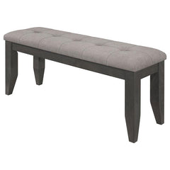 Dalila Padded Cushion Bench Grey and Dark Grey - 102723GRY