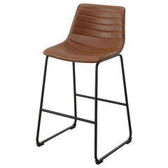 Zuni Faux Leather Upholstered Counter Stool Saddle (Set of 2) - 107218