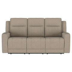 Brentwood Upholstered Motion Reclining Sofa Taupe - 610281