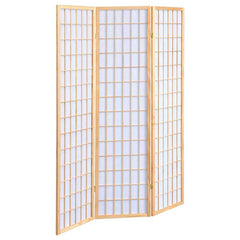 Carrie 3-Panel Room Divider Folding Shoji Screen Natural - 4621