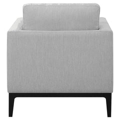 Apperson Upholstered Track Arm Accent Chair Light Grey - 508683