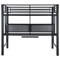 Avalon Full Workstation Loft Bed Black - 460023