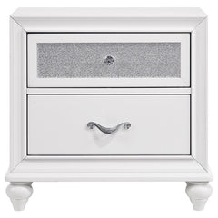 Barzini 2-drawer Nightstand White - 205892