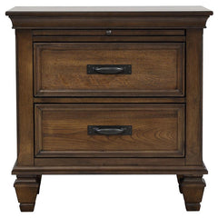 Franco 4-piece Eastern King Bedroom Set Burnished Oak - 200971KE-S4