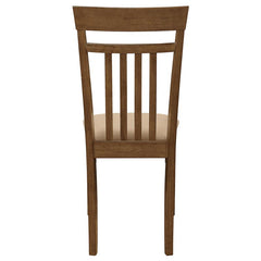 Robles 5-piece Dining Set Chestnut and Tan - 150430