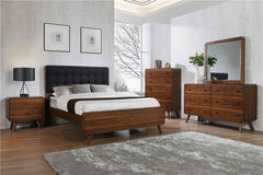 Robyn 6-drawer Dresser Dark Walnut - 205133