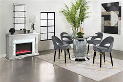 Lindsey Arched Back Upholstered Counter Height Stools Grey (Set of 2) - 192549