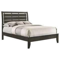 Serenity Wood Full Panel Bed Mod Grey - 215841F
