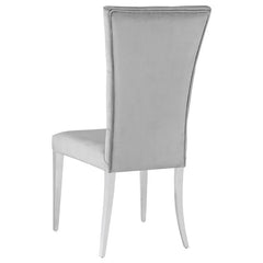 Kerwin 5-piece Dining Room Set Grey and Chrome - 111101-S5G