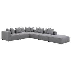 Jennifer 6-piece Upholstered Modular Sectional Grey - 551594-SET