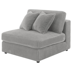 Blaine Upholstered Armless Chair Fog - 509997