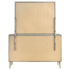 Ramon 6-drawer Dresser with Mirror Metallic Sterling - 222703M
