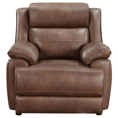 Ellington Upholstered Padded Arm Accent Chair Dark Brown - 508283