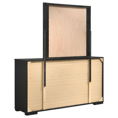 Blacktoft 6-drawer Dresser with Mirror Black - 207103M