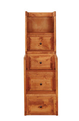 Wrangle Hill 4-drawer Stairway Chest Washed Amber - 460098