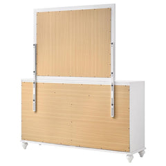 Barzini 7-drawer Dresser with Mirror White - 205893M