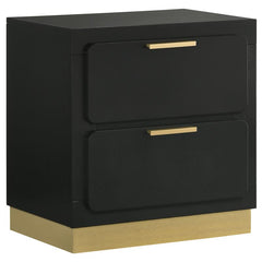 Caraway 2-drawer Nightstand Black - 224782