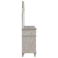 Evangeline 9-drawer Dresser with Mirror Silver Oak - 223393M