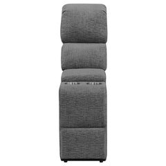 Bahrain Upholstered Motion Loveseat Charcoal - 609542