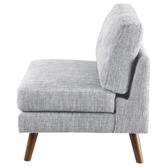 Churchill Upholstered Tufted Armless Chair Grey - 551302