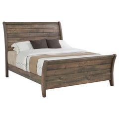 Frederick Wood Eastern King Sleigh Bed Weathered Oak - 222961KE