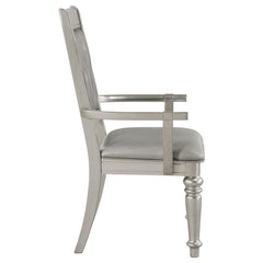Bling Game Open Back Arm Chairs Metallic (Set of 2) - 106473