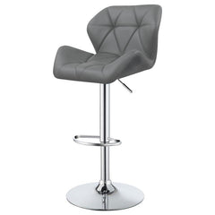 Berrington Adjustable Bar Stools Chrome and Grey (Set of 2) - 100426