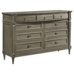 Alderwood 4-piece Eastern King Bedroom Set French Grey - 223121KE-S4