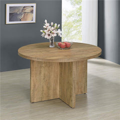 Jamestown Round Engineered Wood Dining Table with Decorative Laminate Mango Brown - 183021