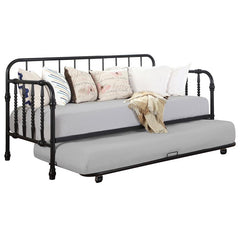 Marina Metal Twin Daybed with Trundle Black - 300765
