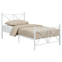 Hart Metal Full Open Frame Bed White - 422759F