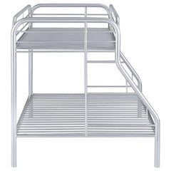 Morgan Metal Twin Over Full Bunk Bed Silver - 2258V