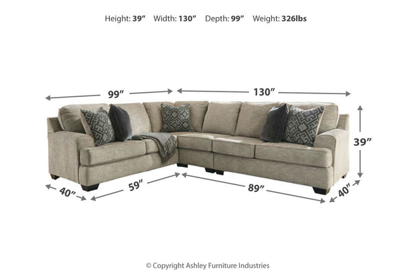 Bovarian 3-Piece Sectional - 56103S4
