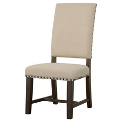 Twain Upholstered Side Chairs Beige (Set of 2) - 109143