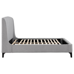 Mosby Upholstered Queen Wingback Bed Grey - 306021Q