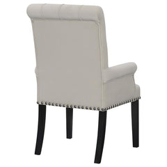 Alana Upholstered Tufted Arm Chair with Nailhead Trim - 115183