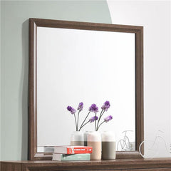 Brandon Framed Dresser Mirror Medium Warm Brown - 205324
