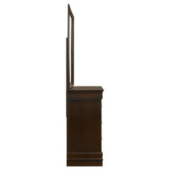 Louis Philippe 6-drawer Dresser with Mirror Cappuccino - 202413M