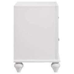 Barzini 2-drawer Nightstand White - 205892