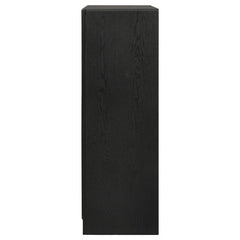 Miranda 5-drawer Chest Black and Rhinestone - 206365