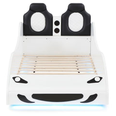 Cruiser Wood Twin LED Car Bed White - 400477