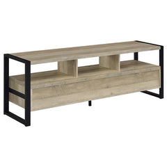 James 3-drawer Engineered Wood 60" TV Stand Distressed Pine - 704272