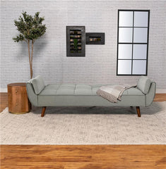 Caufield Upholstered Tufted Convertible Sofa Bed Grey - 360096